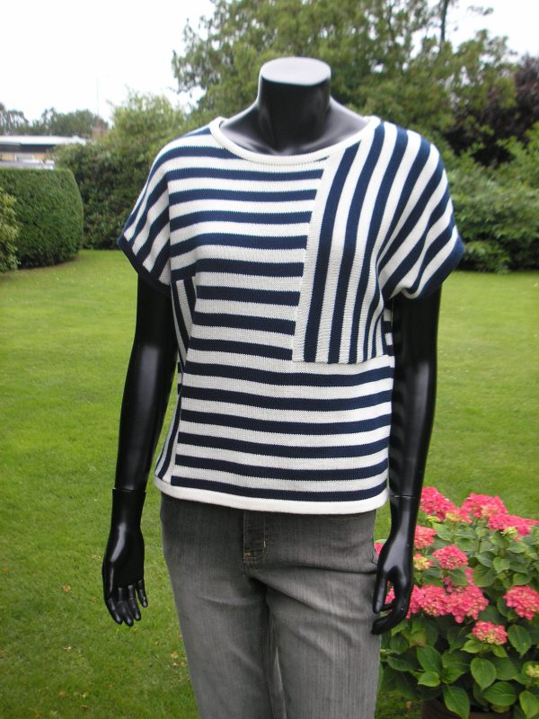 160605 Bluse med nye striber 160605 Bluse med nye striber